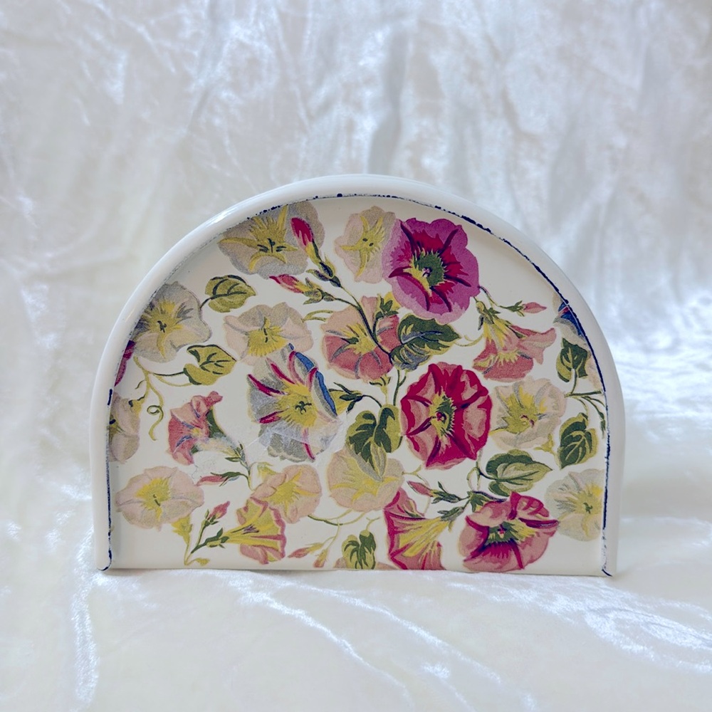 MacKenzie-Childs Morning Glory Floral Napkin Holder